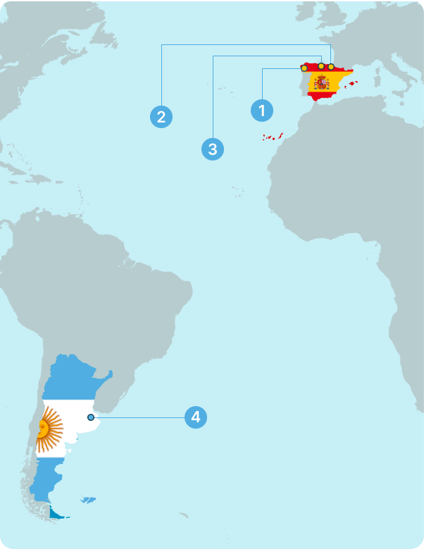 Lugares de atención